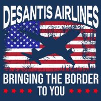 Vintage Desantis Airlines Bringing The Border To You T-Shirt
