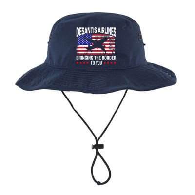 Vintage Desantis Airlines Bringing The Border To You Bucket Hat