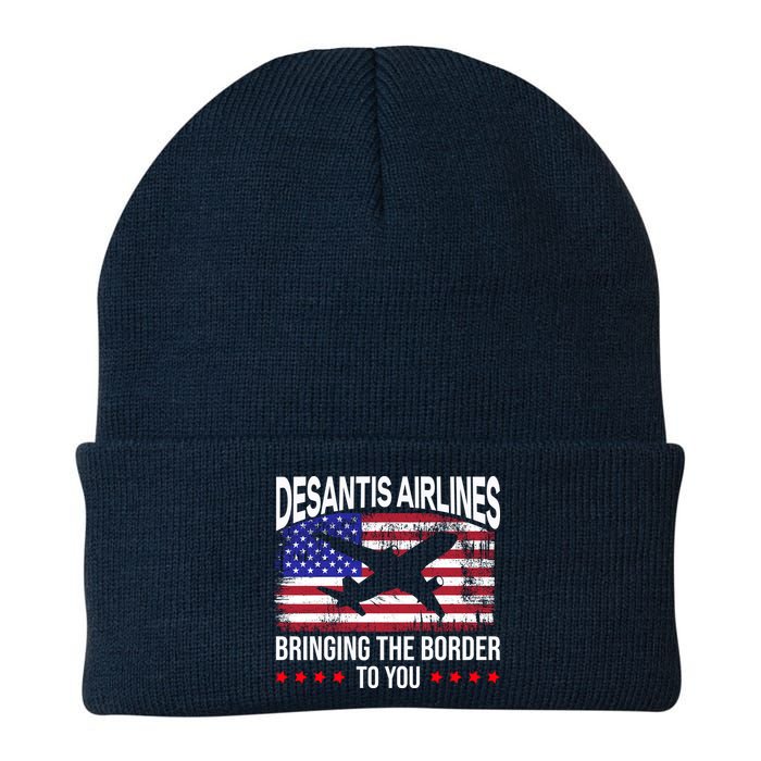 Vintage Desantis Airlines Bringing The Border To You Beanie