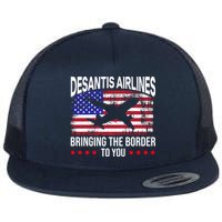Vintage Desantis Airlines Bringing The Border To You Flatbill Hat