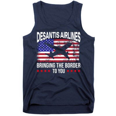 Vintage Desantis Airlines Bringing The Border To You Tank Top