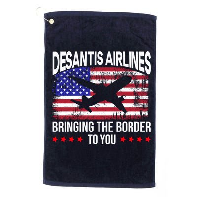 Vintage Desantis Airlines Bringing The Border To You Golf Towel