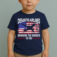 Vintage Desantis Airlines Bringing The Border To You Toddler T-Shirt