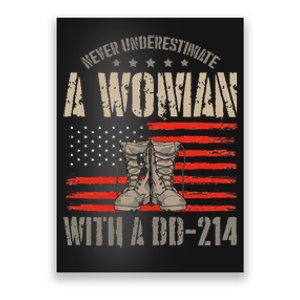 VeteranS Day A Woman With A Dd 214 Female Veteran Poster