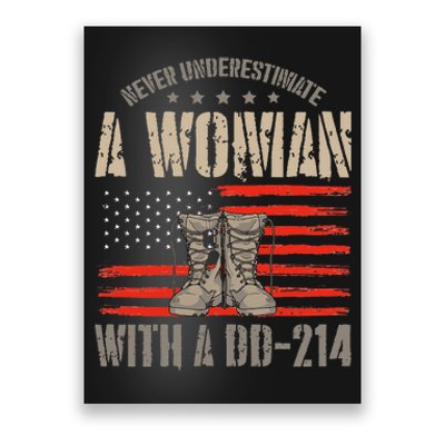 VeteranS Day A Woman With A Dd 214 Female Veteran Poster