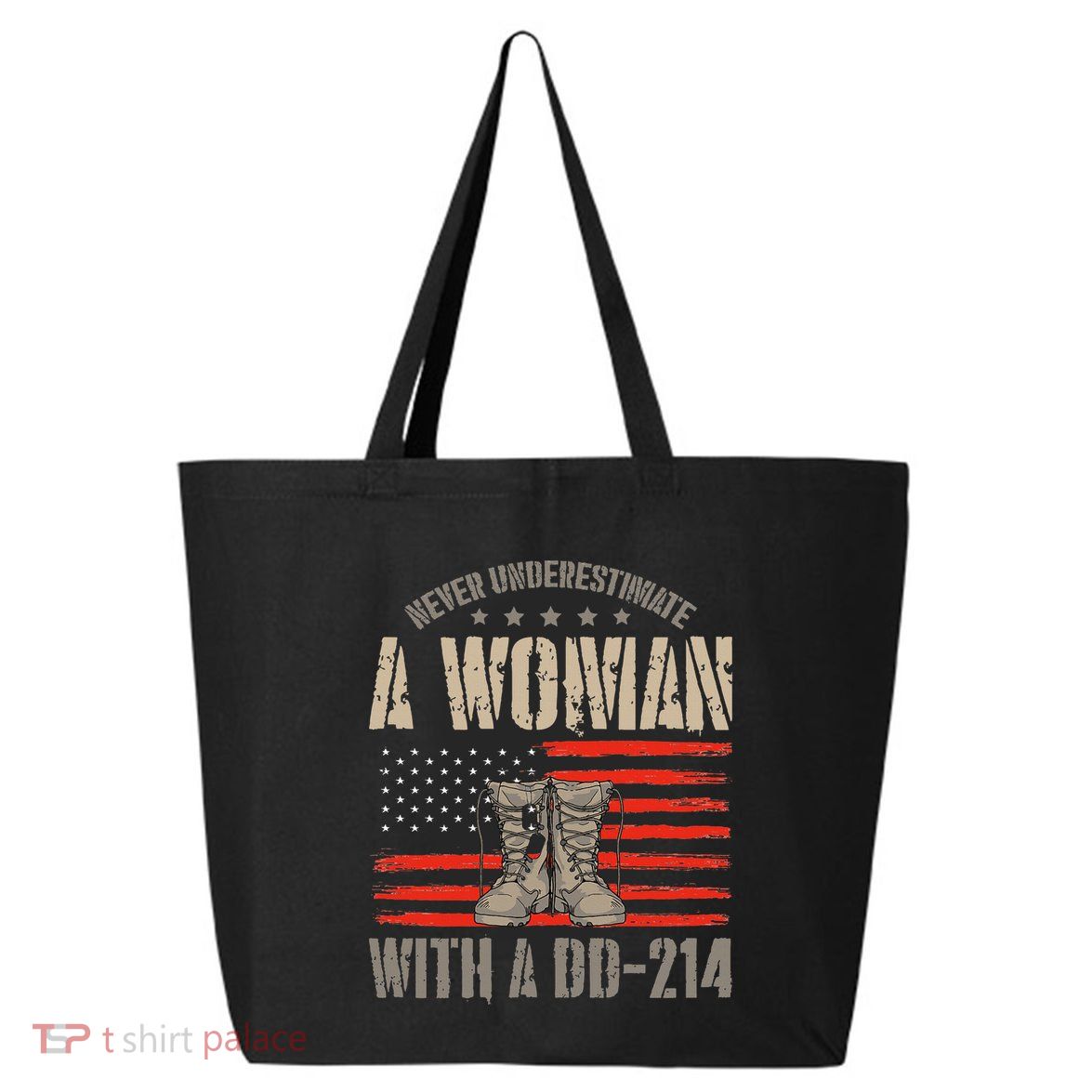 VeteranS Day A Woman With A Dd 214 Female Veteran 25L Jumbo Tote