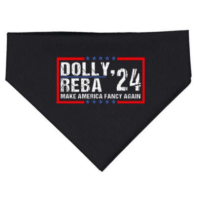 Vintage Dolly And Reba 2024 Make America Fancy Again  USA-Made Doggie Bandana