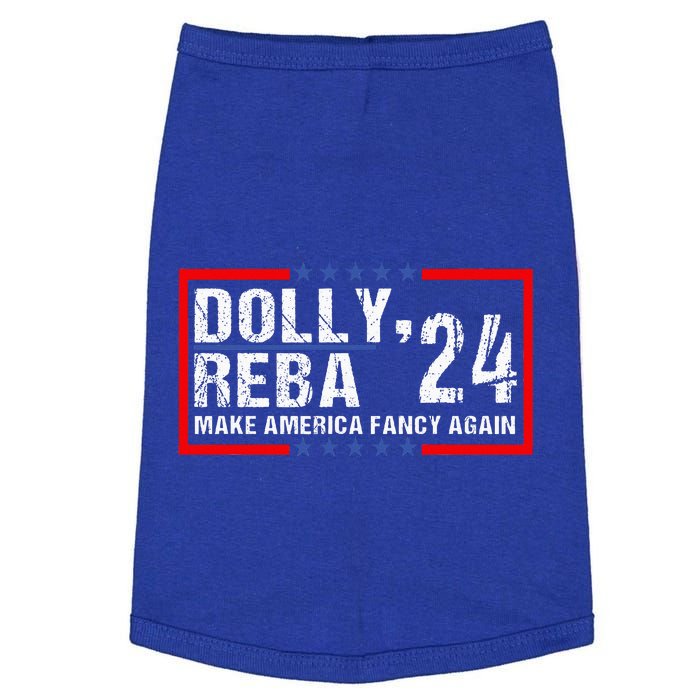 Vintage Dolly And Reba 2024 Make America Fancy Again  Doggie Tank