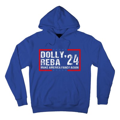 Vintage Dolly And Reba 2024 Make America Fancy Again  Hoodie