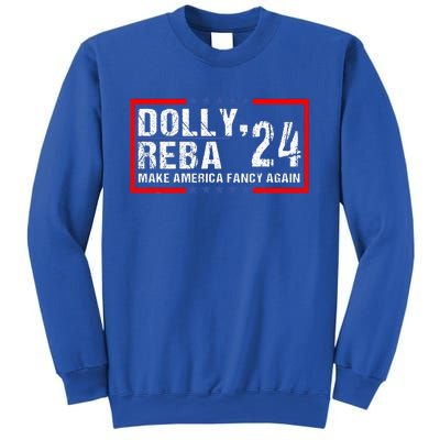 Vintage Dolly And Reba 2024 Make America Fancy Again  Sweatshirt