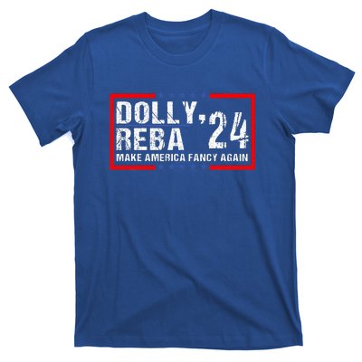 Vintage Dolly And Reba 2024 Make America Fancy Again  T-Shirt