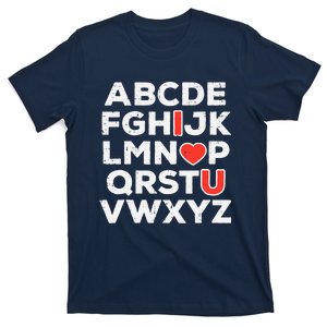 Valentines Day Alphabet ABC I Love You Teacher Wo T-Shirt