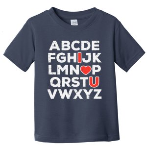 Valentines Day Alphabet ABC I Love You Teacher Wo Toddler T-Shirt