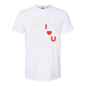 Valentines Day Alphabet ABC I Love You Teacher Wo Softstyle CVC T-Shirt