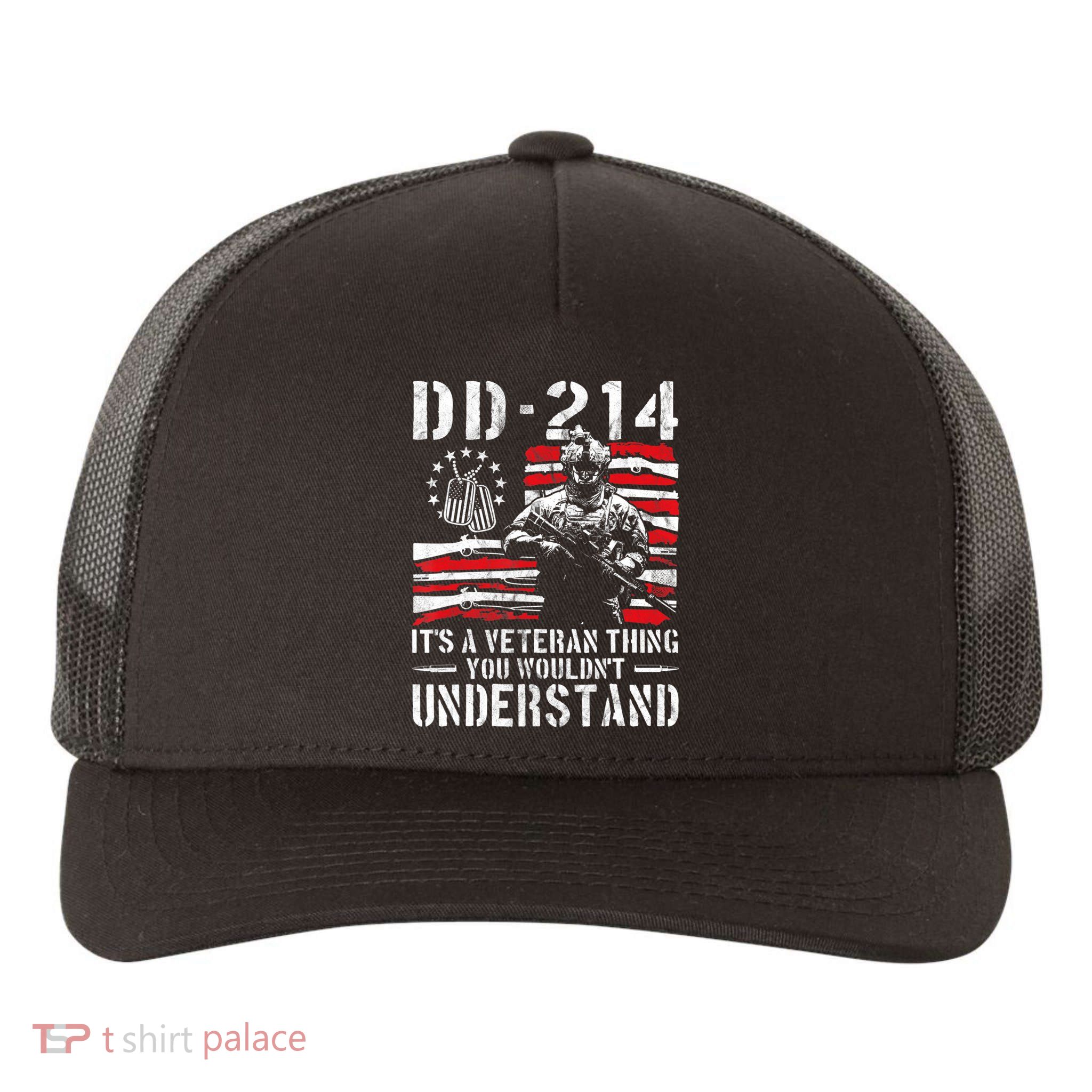 Veteran DD-214 Alumni Armed Forces I Am The Storm Yupoong Adult 5-Panel Trucker Hat