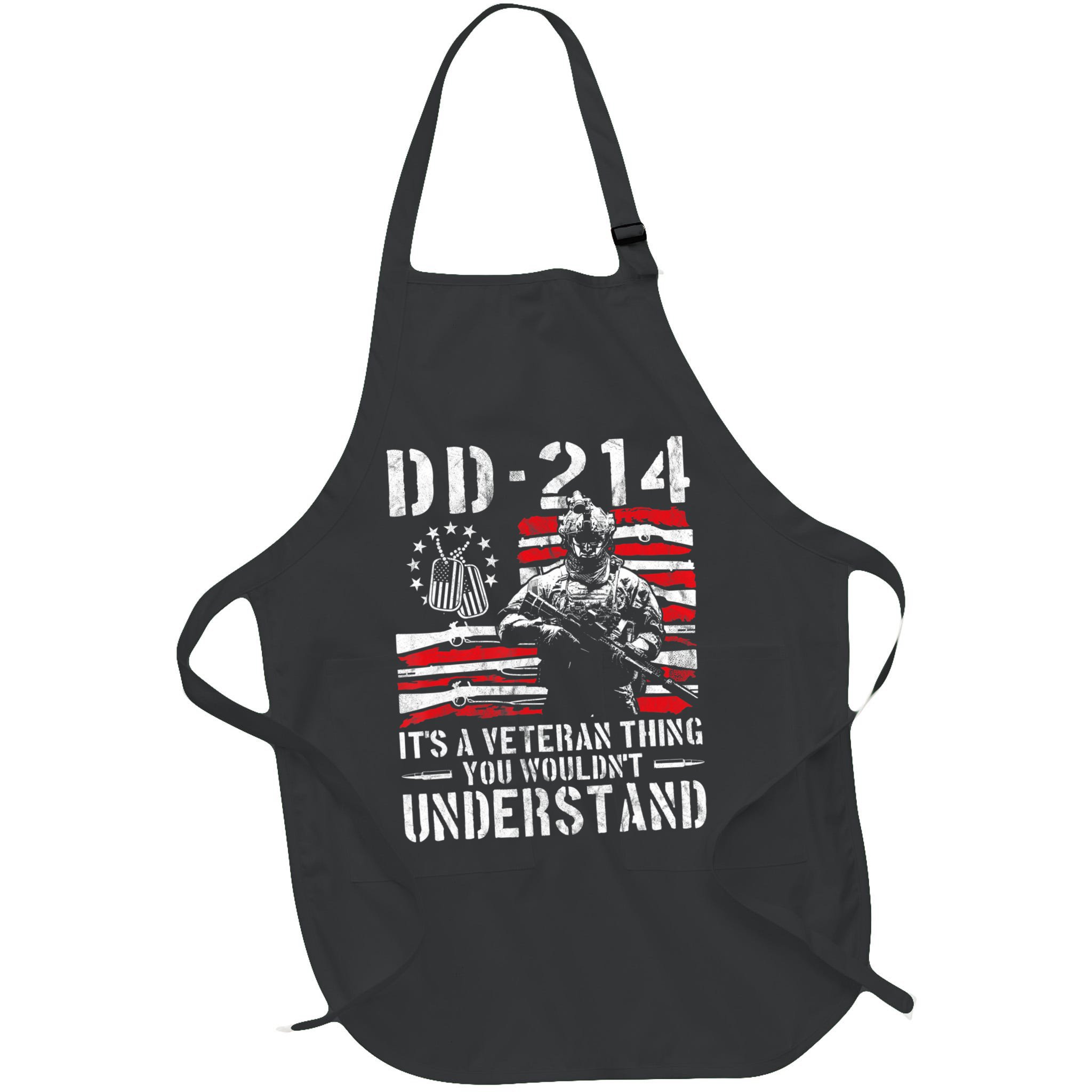 Veteran DD-214 Alumni Armed Forces I Am The Storm Apron
