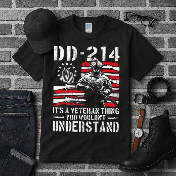 Veteran DD-214 Alumni Armed Forces I Am The Storm Tall T-Shirt