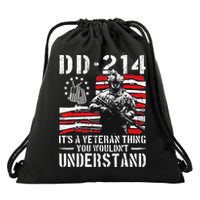 Veteran DD-214 Alumni Armed Forces I Am The Storm Drawstring Bag