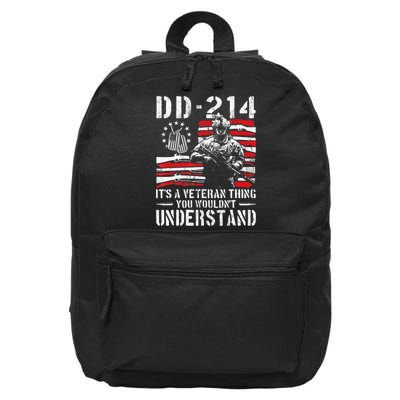 Veteran DD-214 Alumni Armed Forces I Am The Storm 16 in Basic Backpack
