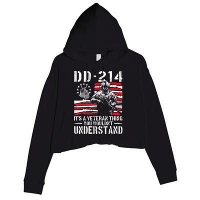 Veteran DD-214 Alumni Armed Forces I Am The Storm Crop Fleece Hoodie