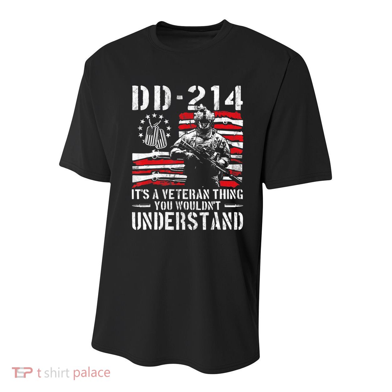 Veteran DD-214 Alumni Armed Forces I Am The Storm Youth Performance Sprint T-Shirt