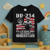 Veteran DD-214 Alumni Armed Forces I Am The Storm Toddler T-Shirt