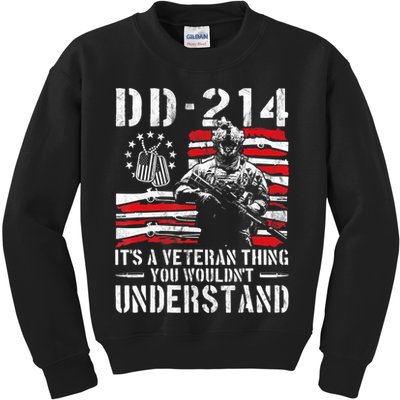Veteran DD-214 Alumni Armed Forces I Am The Storm Kids Sweatshirt