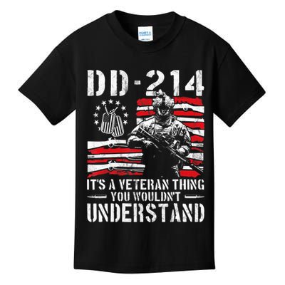 Veteran DD-214 Alumni Armed Forces I Am The Storm Kids T-Shirt
