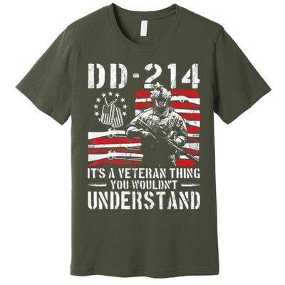 Veteran DD-214 Alumni Armed Forces I Am The Storm Premium T-Shirt