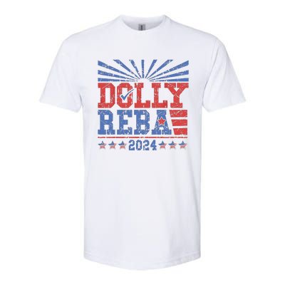 Vintage Dolly And Reba 2024 Make America Fancy Again Softstyle® CVC T-Shirt