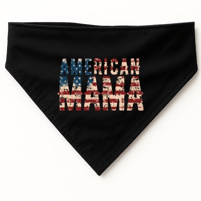 Vintage Distressed American Mama USA-Made Doggie Bandana