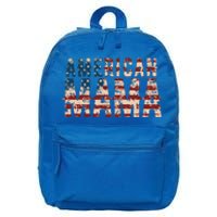 Vintage Distressed American Mama 16 in Basic Backpack