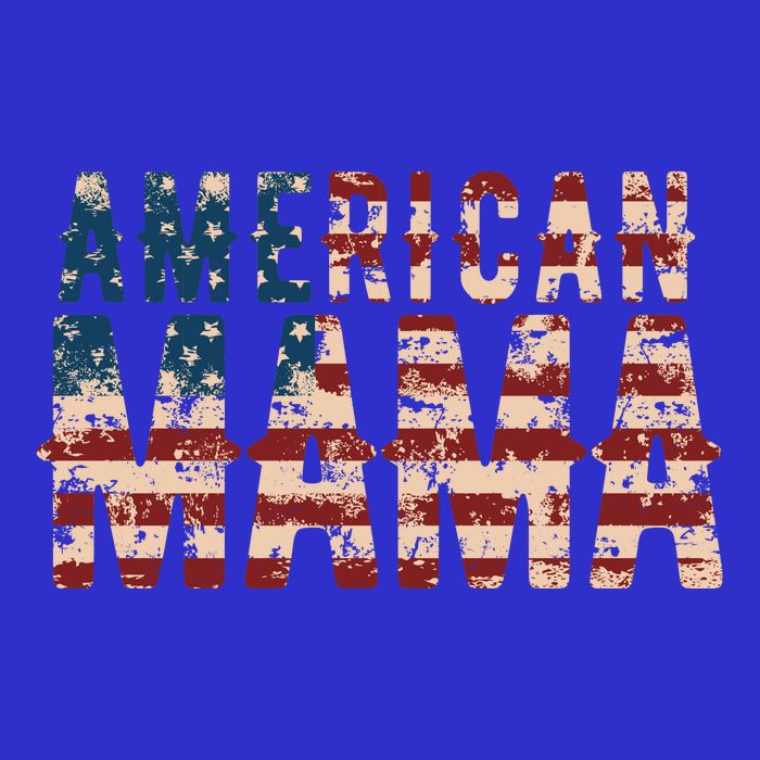 Vintage Distressed American Mama Visor