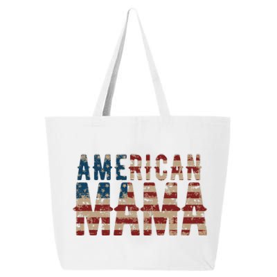 Vintage Distressed American Mama 25L Jumbo Tote