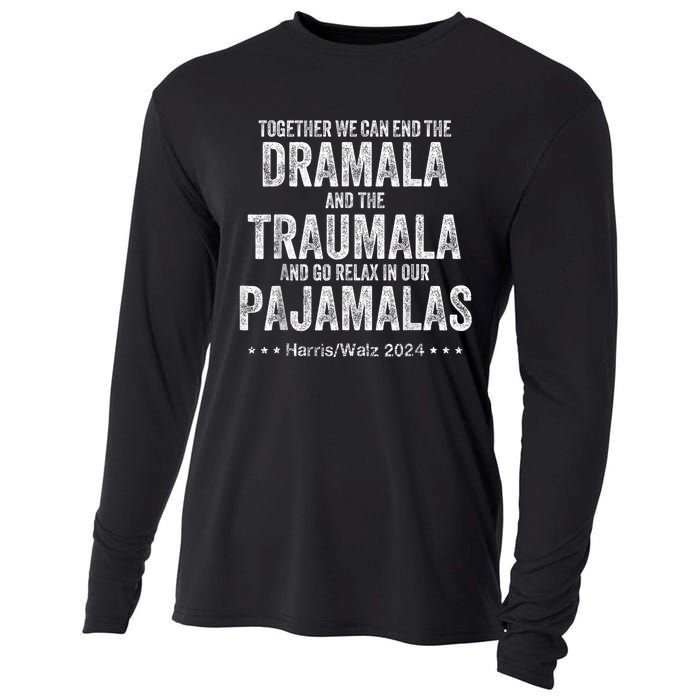 Vintage Dramala And The Traumala Harris Walz Cooling Performance Long Sleeve Crew