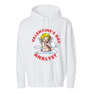 Valentine's Day Analyst Cool Gift Funny Hearts Love Valentine's Day Great Gift Garment-Dyed Fleece Hoodie