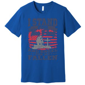 Veterans Day American Military Soldier I Stand For The Flag Gift Premium T-Shirt