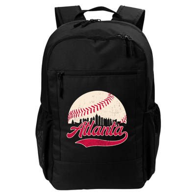 Vintage Distressed Atlanta Skyline Tee Baseball Backpack