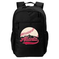 Vintage Distressed Atlanta Skyline Tee Baseball Backpack