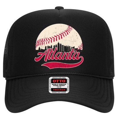Vintage Distressed Atlanta Skyline Tee Baseball Hat
