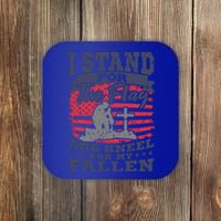 Veterans Day American Military Soldier I Stand For The Flag Gift Coaster