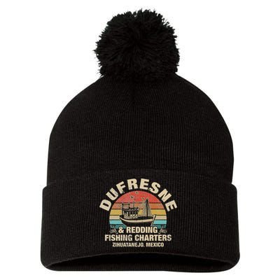 Vintage Dufresne And Redding Fishing Charters Pom Pom 12in Knit Beanie