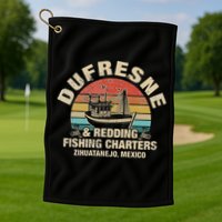 Vintage Dufresne And Redding Fishing Charters Golf Towel