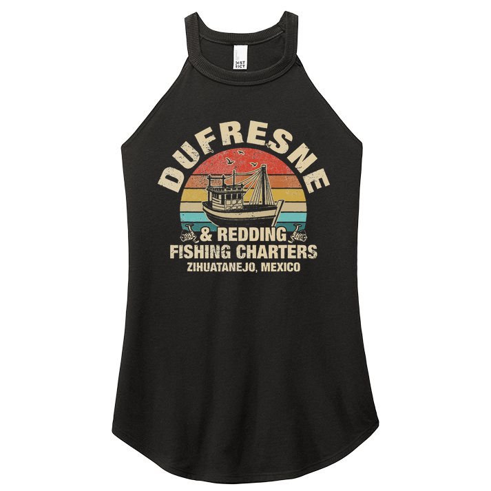 Vintage Dufresne And Redding Fishing Charters Women's Perfect Tri Rocker Tank
