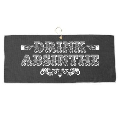 Vintage Drink Absinthe Large Microfiber Waffle Golf Towel