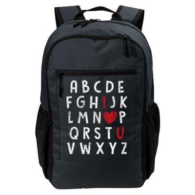 Valentine's Day Abc I Love You Heart Teacher Gift Gift Daily Commute Backpack