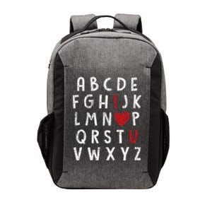 Valentine's Day Abc I Love You Heart Teacher Gift Gift Vector Backpack