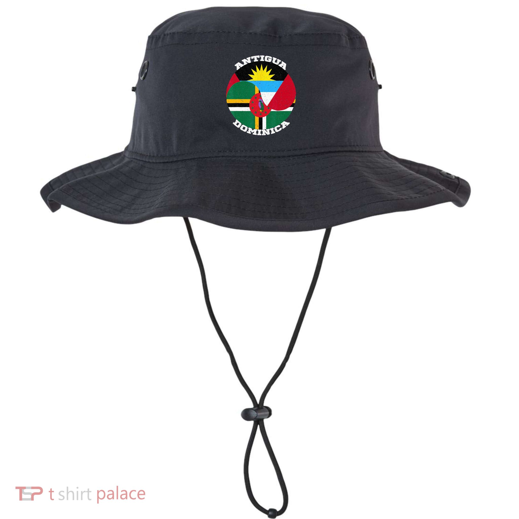 Vintage Dominica Antiguan Flag Antigua Dominica Flag Bucket Hat
