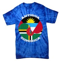 Vintage Dominica Antiguan Flag Antigua Dominica Flag Tie-Dye T-Shirt