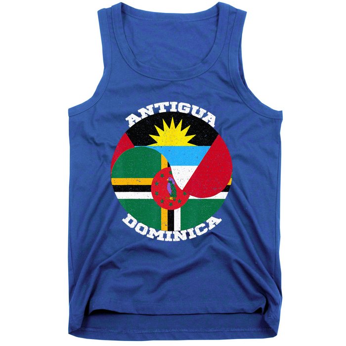 Vintage Dominica Antiguan Flag Antigua Dominica Flag Tank Top